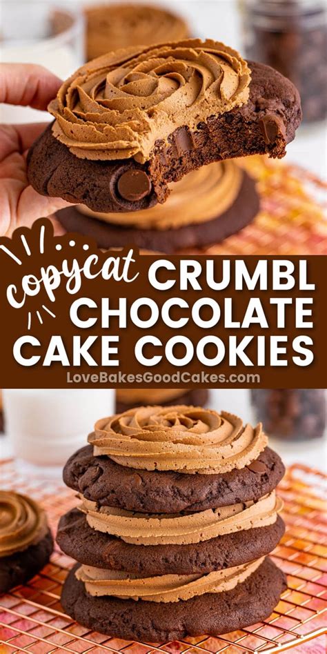 These Crumbl Chocolate Cake Cookies Are Rich Decadent And The Perfect Copycat Of The Original