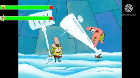 Spongebob Patrick Vs Hibernation Sandy With Healthbars Youtube