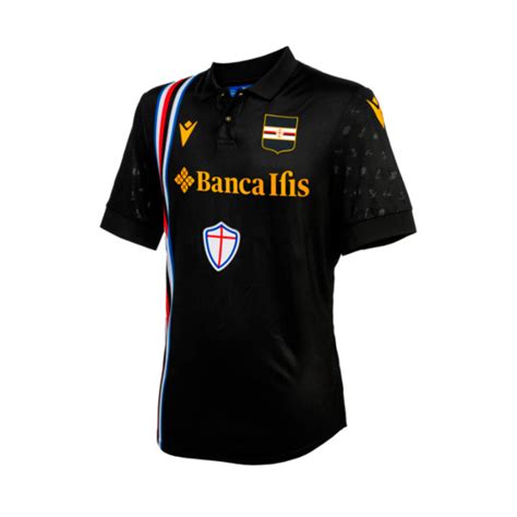 Jersey Macron UC Sampdoria Third Jersey 2023 2024 Black Fútbol Emotion