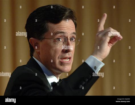 Comedian Stephen Colbert entertains guests at the White House ...