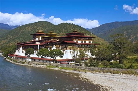 Punakha Monastery In Bhutan Asia One Of The Largest Monestary In Asia