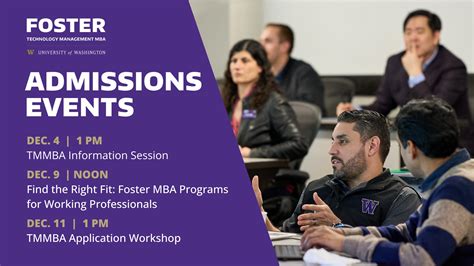 technology management mba uw foster school  business kirkland wa