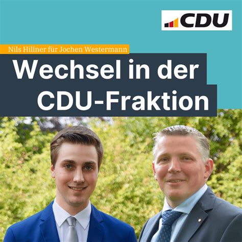 Personeller Wechsel In Der CDU Fraktion CDU Stadtverband Selm