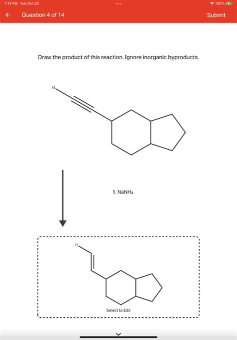 Solved Draw The Product Of This Reaction Ignore Inorganic Chegg