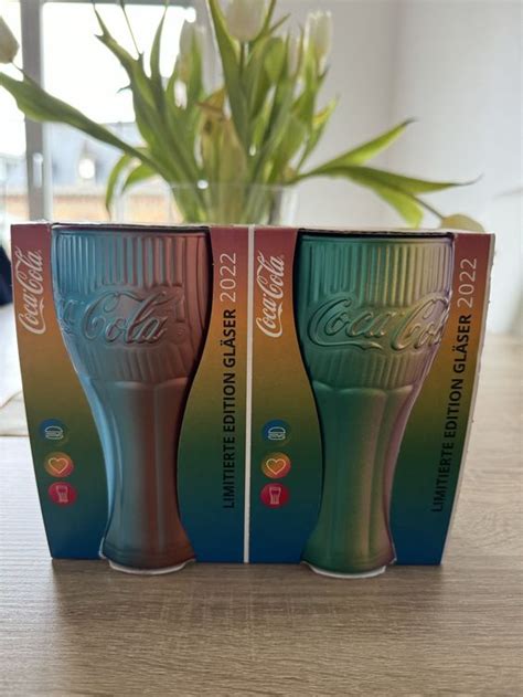 2 Mal MC Donalds Coca Cola Glas Regenbogenglas 2022 Neu Acheter Sur