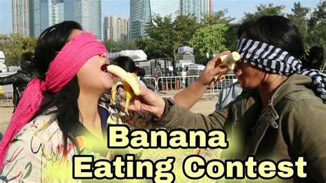 Banana Eating Contest Banana Eating Challenge Funny Eating Game