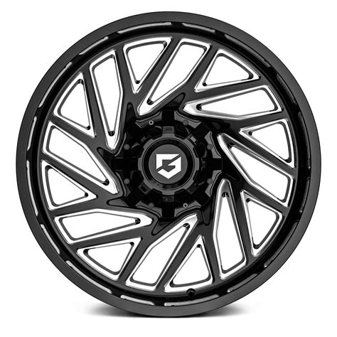 Gear Off Road Bm Wheels Gloss Black With Milled Accents Rims