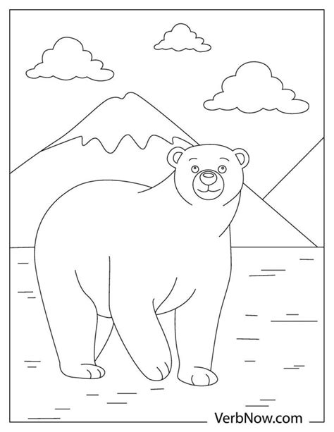 Free POLAR BEAR Coloring Pages & Book for Download (Printable PDF ...