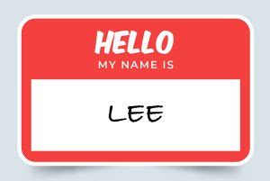 Lee Name Meaning: Origin and Significance