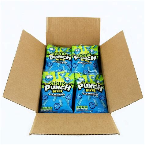 Sour Punch Bites Sweet And Sour Blue Raspberry Flavor Chewy Candy 5oz