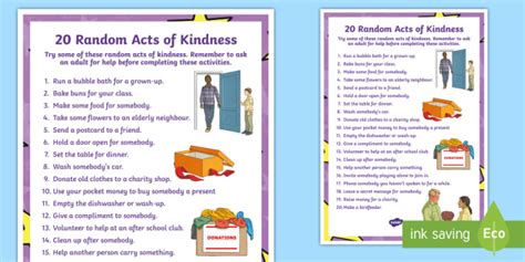 Random Acts Of Kindness Posters World Kindness Day Ks2