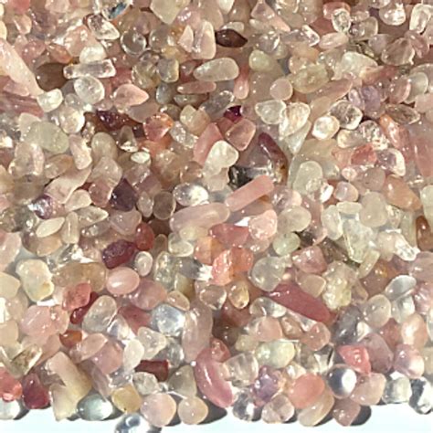 Rose Quartz Mini Chips 1 Oz 2 Oz 4 Oz 8 Oz Crystal Etsy