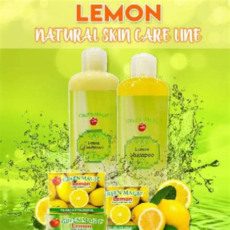 Organic Lemon Shampoo And Conditioner Set 250ml Shopee Philippines