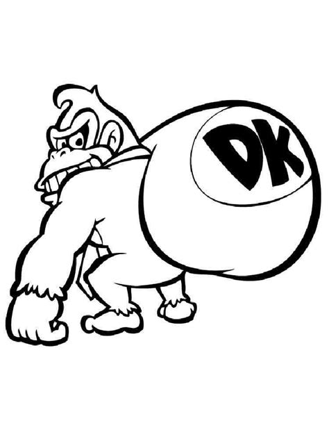 Donkey Kong coloring pages