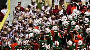 FSU vs. Miami Hurricanes football: Teams separated after FSU touchdown