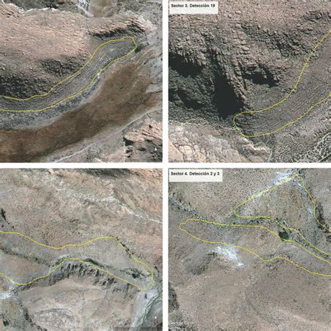 Chorro Ravine. a. General view of the access to the ravine, b. Slope ...