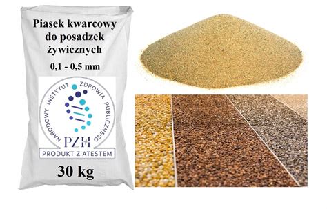 Piasek kwarcowy do posadzek żywicznych 30 KG 19012002 Cena Opinie