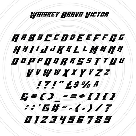 Whiskey Bravo Victor Scifi Future Space Alien Font Alphabet Etsy