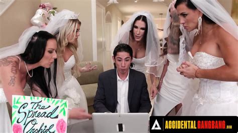 ACCIDENTAL GANGBANG Hot Brides Competing In A Reverse Gangbang For Saving Her Special Day