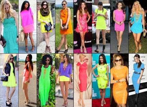 How To Rock Neon Colors This Spring Neon Fashion Neon Dresses Neon