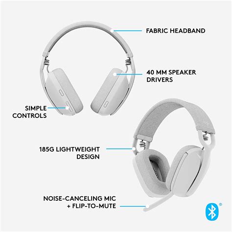 Logitech Zone Vibe Lightweight Wireless Professional Headphones