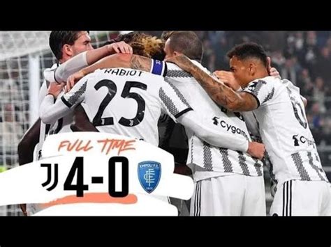 Juventus Empoli 4 0 Finalmente Una Buona Juventus Rabiot Super