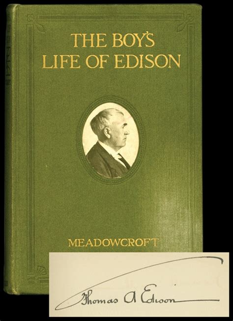 Thomas Edison Signed Book