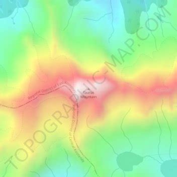 Taurus Mountain topographic map, elevation, terrain