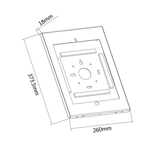 White Secure iPad PRO 12.9" Mount,white (P/N:11164) - IPad Stands IE