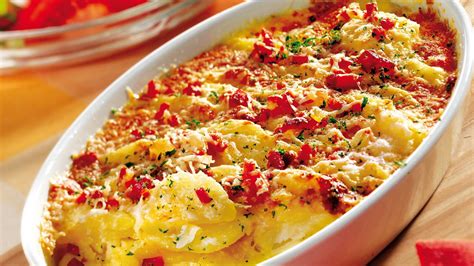 Kartoffelgratin Mit Speck Rezept Rezept Kartoffelgratin