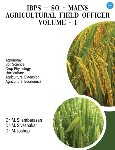 Ibps So Agriculture Field Officer Volume I