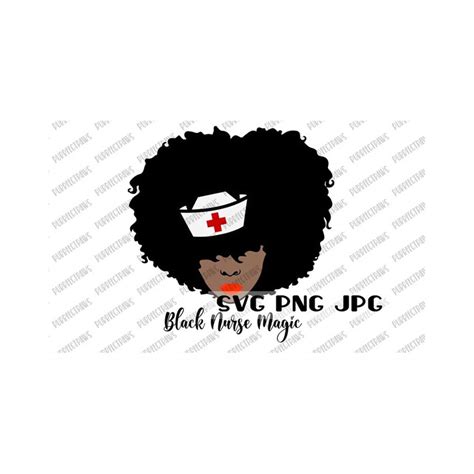 Black Nurse Magic SVG Black Woman Afro Nurse Black Queen Inspire