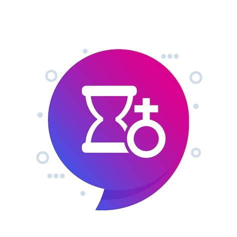 Premium Vector Menopause Icon With A Sandglass Vector