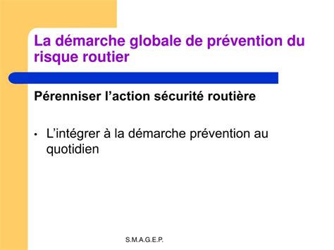 Ppt La D Marche Globale De Pr Vention Du Risque Routier Powerpoint