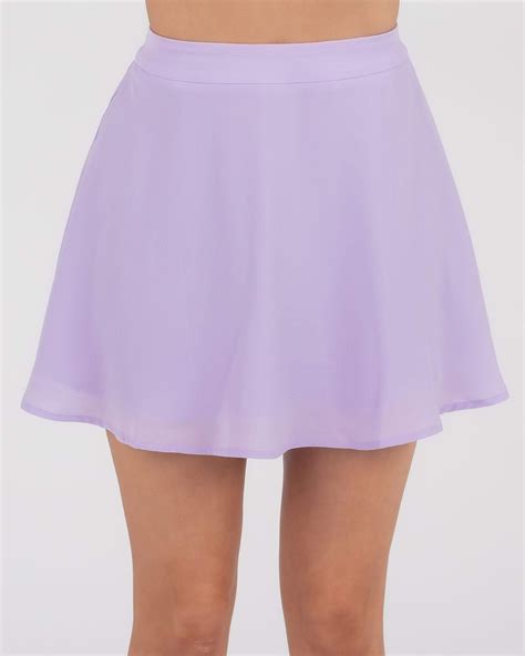 Shop Ava And Ever Genevieve Skirt In Lilac - Fast Shipping & Easy