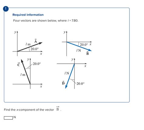 Solved Required Information Four Vectors Are Shown Below