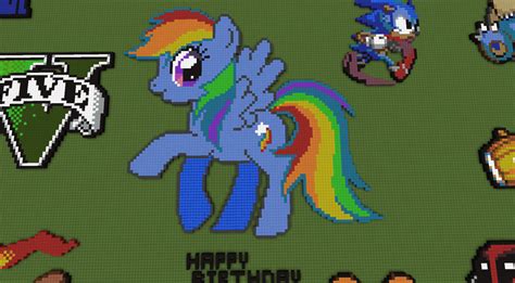 Rainbow Dash pixel art by 8BitBluBlu on DeviantArt