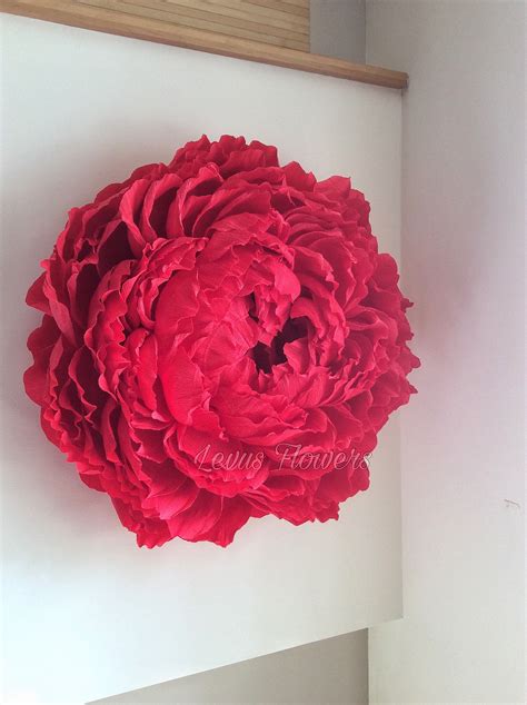 Large Crepe Paper Flowers Giant Paper Flowers Wall Decor Etsy