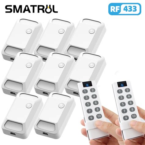 Smatrul Smart Wireless Switch Light Electrical Mhz Rf Key Remote