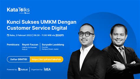 Kata Talks Kunci Sukses Umkm Dengan Customer Service Digital