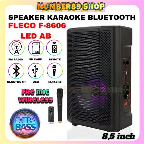 SPEAKER BLUETOOTH MINI FLECO F 8606 LED AB F 8606 BAL SPEAKER FLECO