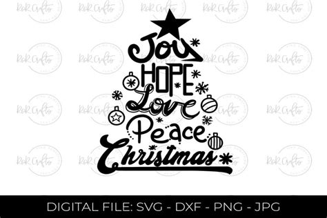 Joy hope love peace Christmas SVG (2192531)