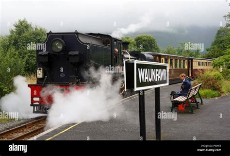 The Waunfawr Station For The Welsh Highland Railway Which Runs From