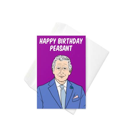 King Charles Birthday Greeting Card - Etsy