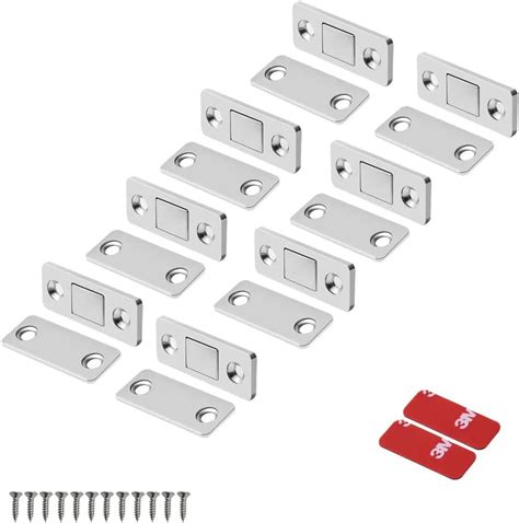 Mousike Magnetic Door Catch Ultra Thin Cabinet Magnets Stainless Steel