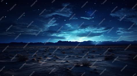 Premium AI Image | Desert Night Photography Background