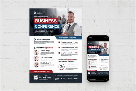 Business Conference Event Flyer Template Ai Eps Brandpacks