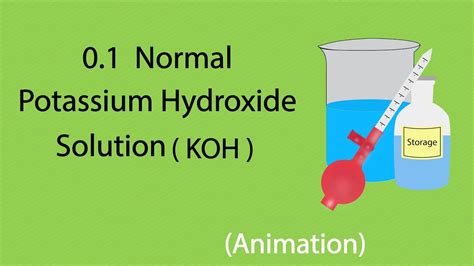 0 1 Normal KOH Solution How To Prepare 0 1 Normal Potassium Hydroxide