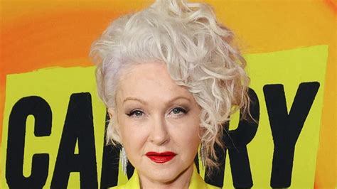 cyndi lauper   effortlessly radiant   chic yellow suit