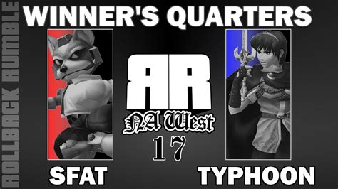 SFAT Fox Vs Typhoon Marth Winner S Quarters Rollback Rumble NA